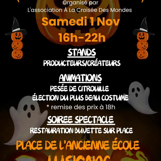 Marché Halloween Lusignac