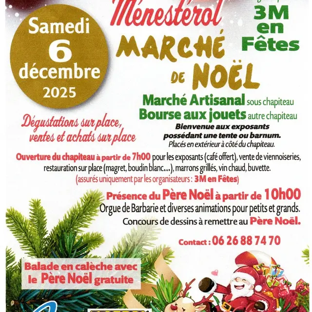 Marché-Noël-Montpon-vallee-isle-dordogne-perigord