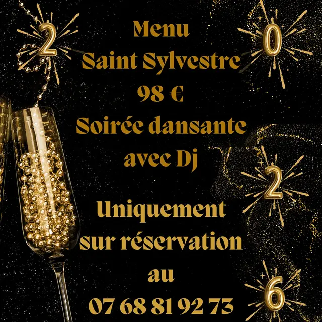 Menu Saint Sylvestre 31 Décembre 2025 - 2