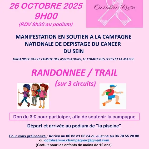 Octobre rose Champagnac