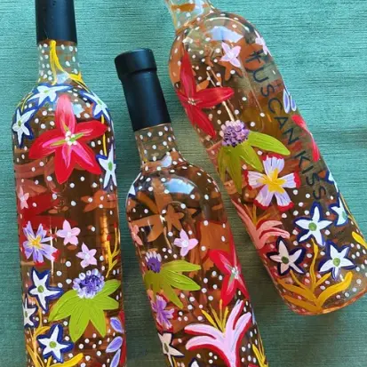 Peinture sur bouteille 18 AVRIL