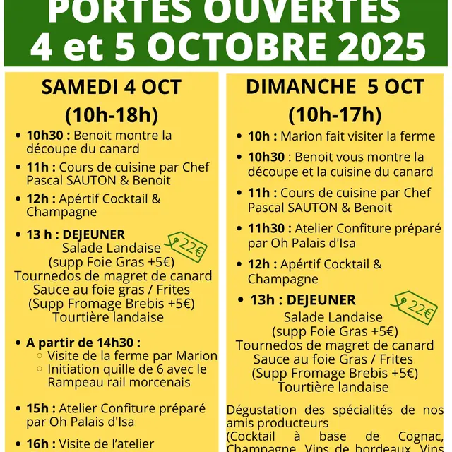 Portes ouvertes 4+5 OCT Haza