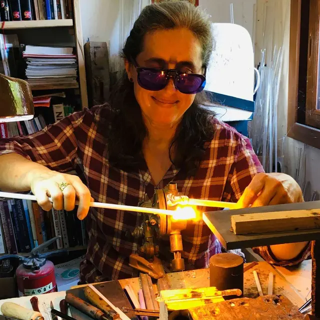 Sylvie Duroch, fileuse de verre