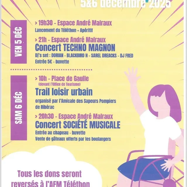 Téléthon Ribérac 5 & 6 décembre