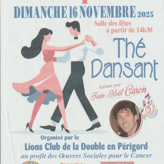Thé dansant-lion's-club-ménesplet-vallee-isle-perigord