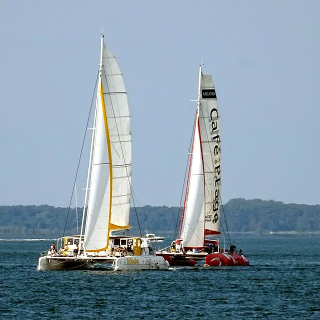 Les 2 catamarans géants à voile : Tip Top One et Tip Top Too