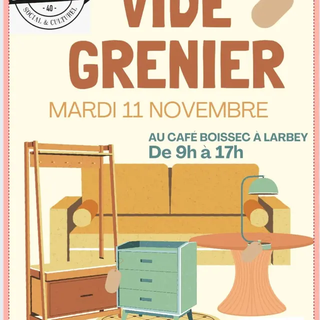 Vide grenier Boissec 11 NOV