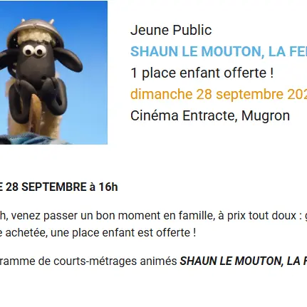 ciné famille 28 SEPT