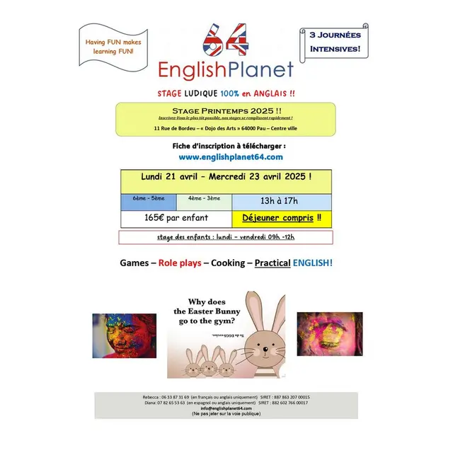 english planet vac printemps college