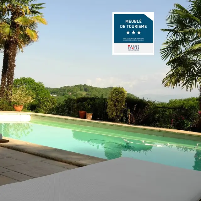 La vigne vierge - Gan - la piscine