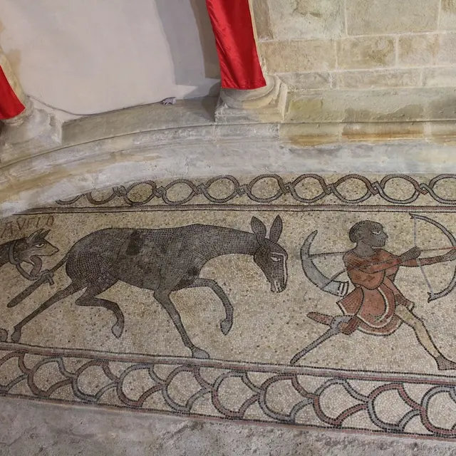 Mosaïque Cathédrale de Lescar - Lescar - chasseur maure