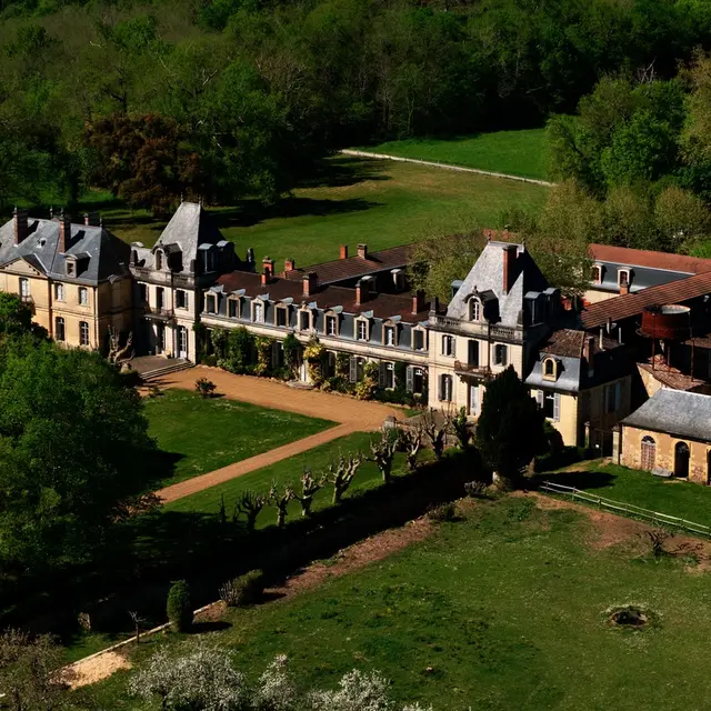chateau de Tiregand - Vue aérienne