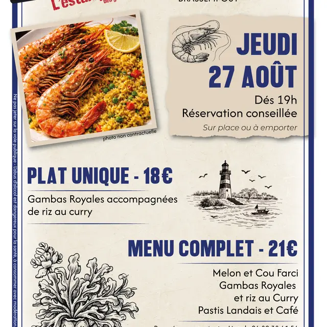 Soirée de la Mer Gambas