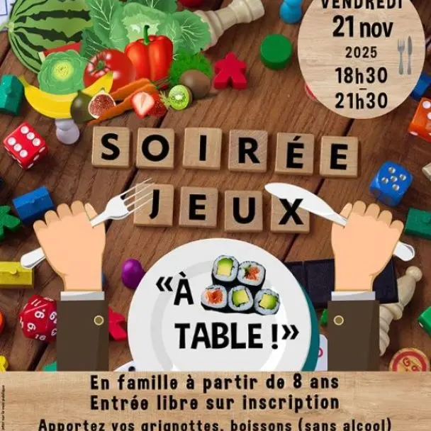 soirée jeux à table
