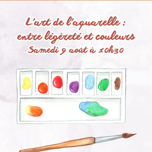 ATELIER ENFANT : L'ART DE L'AQUARELLE