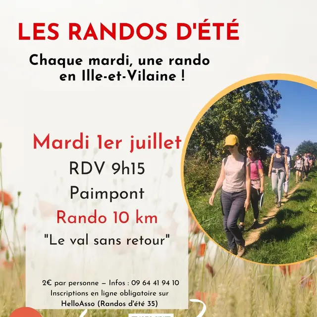affiches Randos été 2025 - 01/07 Paimpont