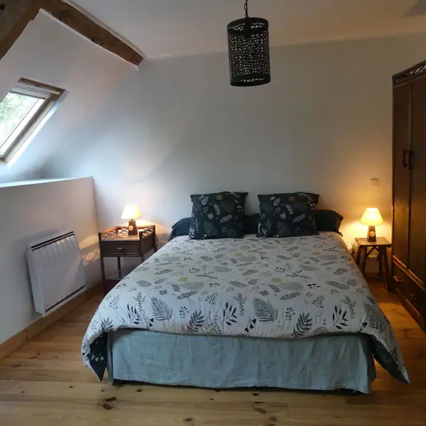 6_chambre_lit double 160 cm© Gîte Tir na nog