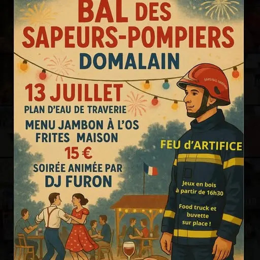 Bal des Pompiers et Feu d'Artifice