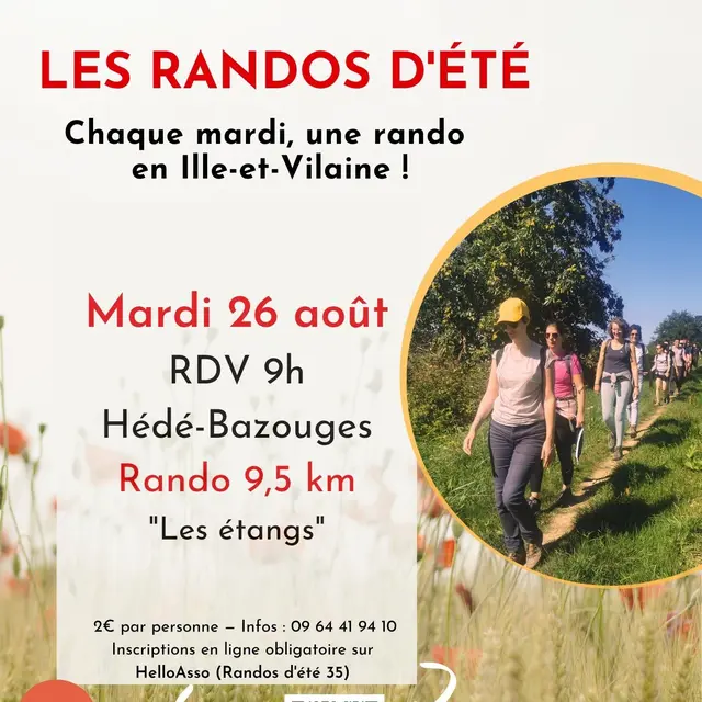 Flyer rando d'été Hédé-Bazouges