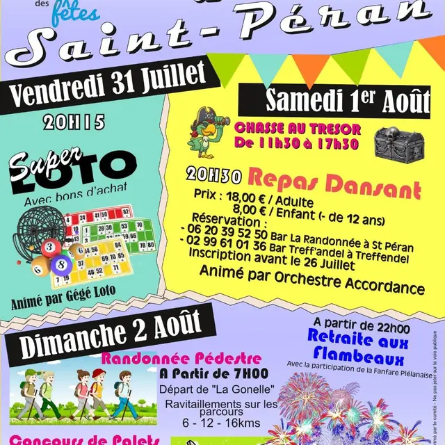 3 jours de fête à Saint Péran