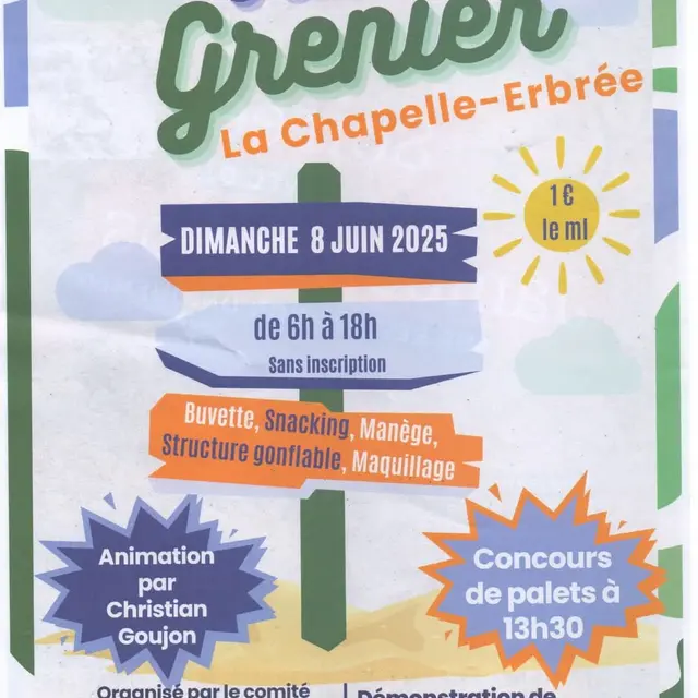 Vide-greniers à la Chapelle-Erbrée