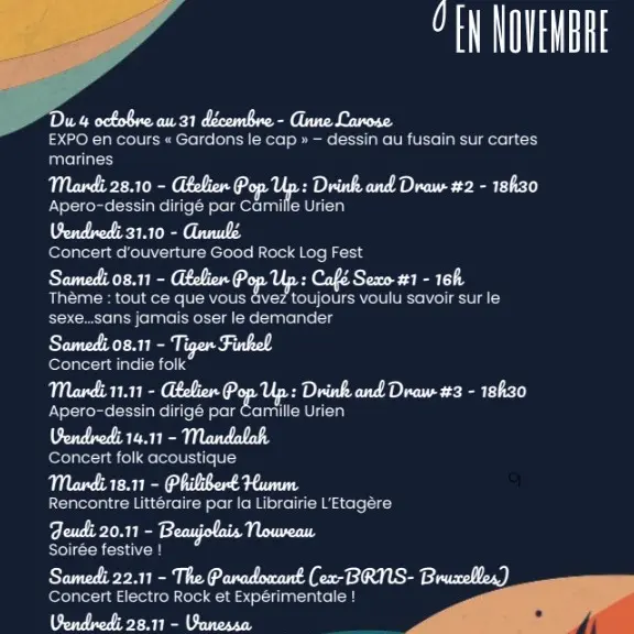 Programme novembre