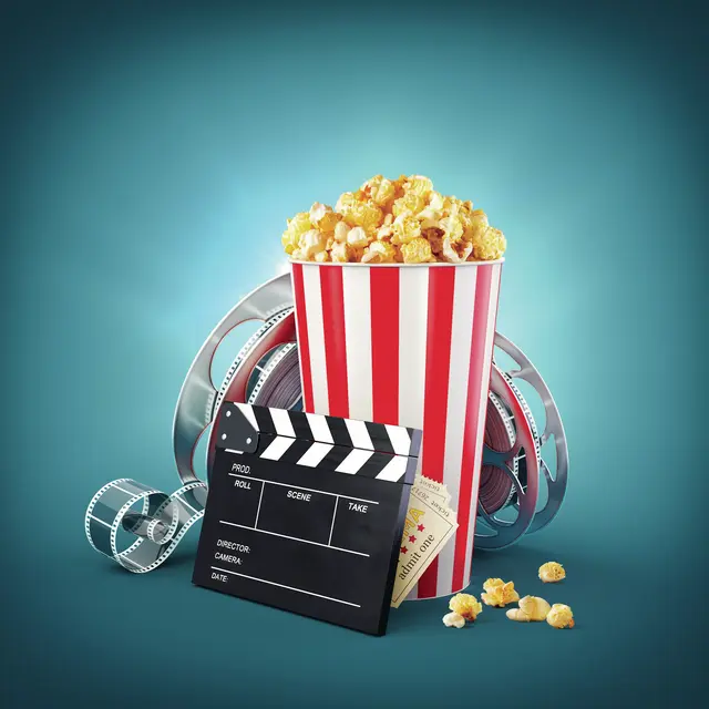 Unusual cinema concept 3D illustration