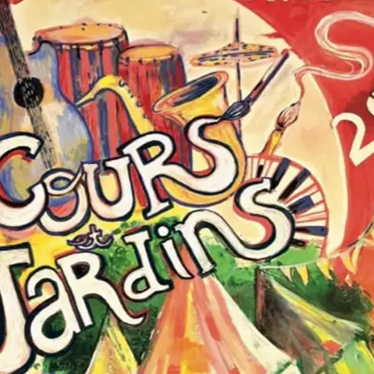 Affiche Cours et Jardins 2026