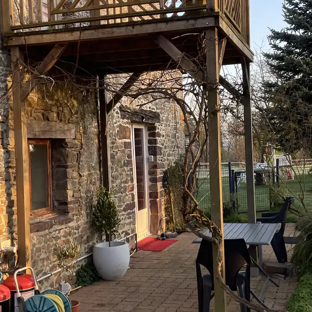 Terrasse pour chambres d'hôtes