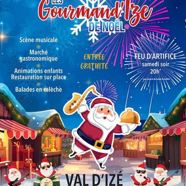 Affiche marché de Noël Val d'Izé 20 et 21 décembre