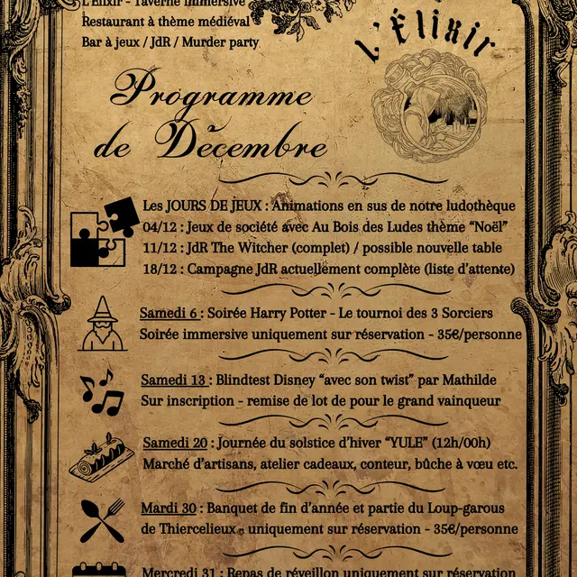 Programme décembre