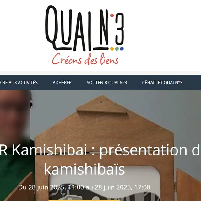 Quai n°3 atelier kamishibaï