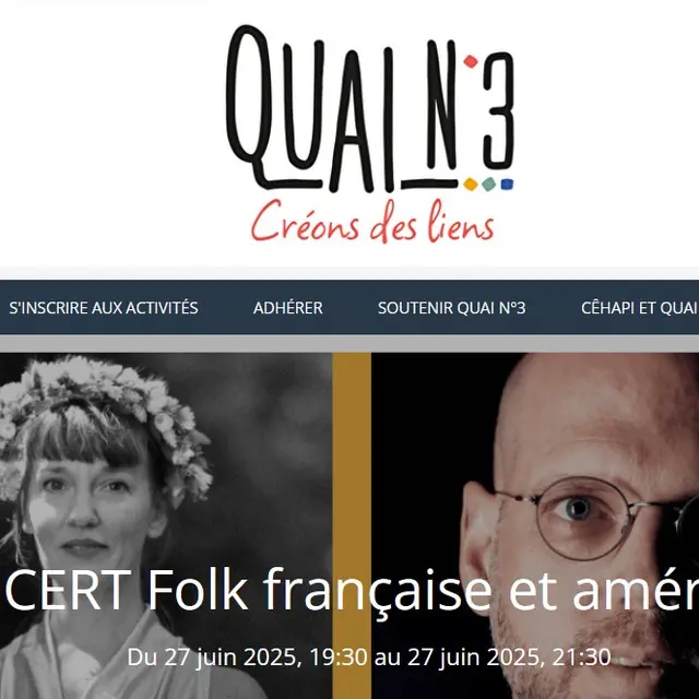 Quai n°3 concert folk française et américaine