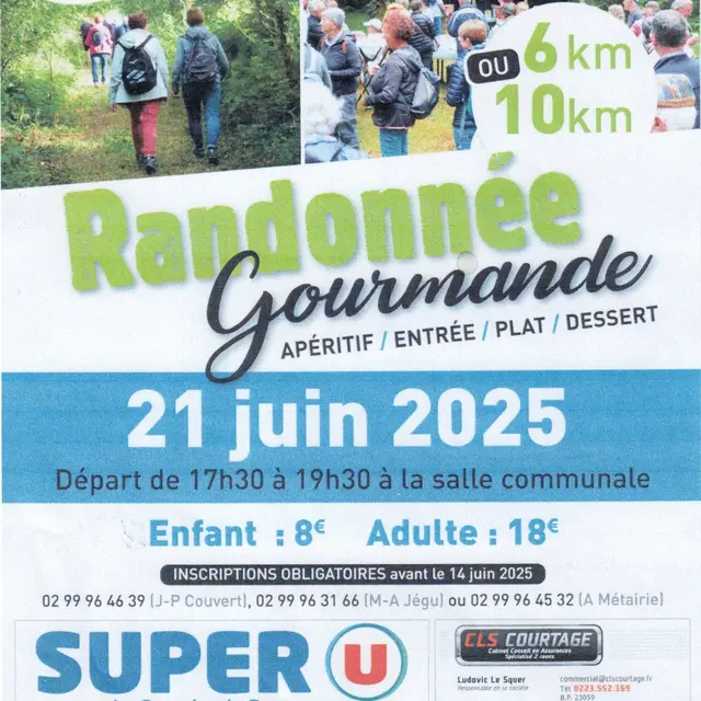 Randonnée Gourmande La Selle Guerchaise 21 juin 2025