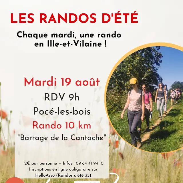 Randos été 2025 - 19/08 Pocé-les-Bois