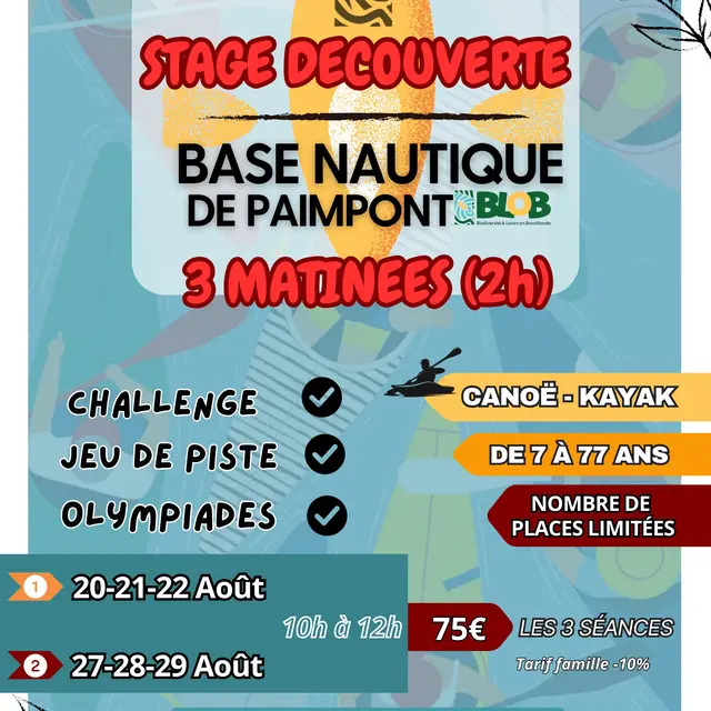 Initiation Kayak stage