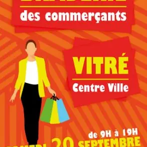 Affiche braderie des commerçants 2025