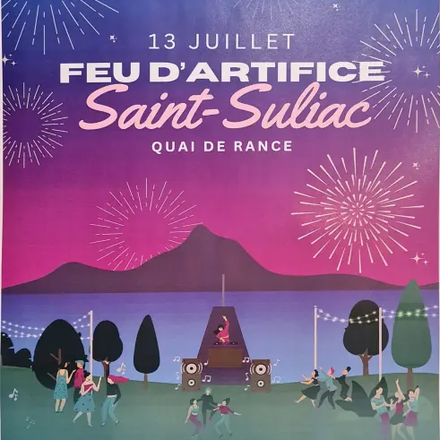 feu d'artifice saint suliac