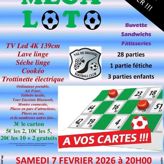 Méga Loto à Vernou-sur-Brenne