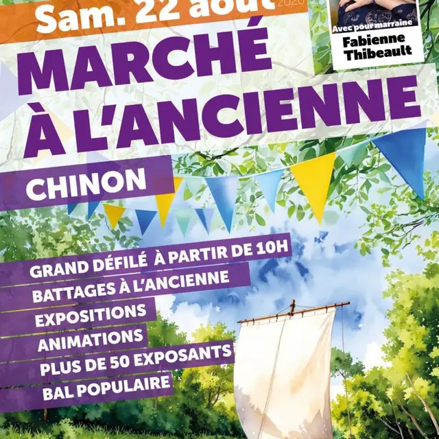 Affiche marché à l'ancienne