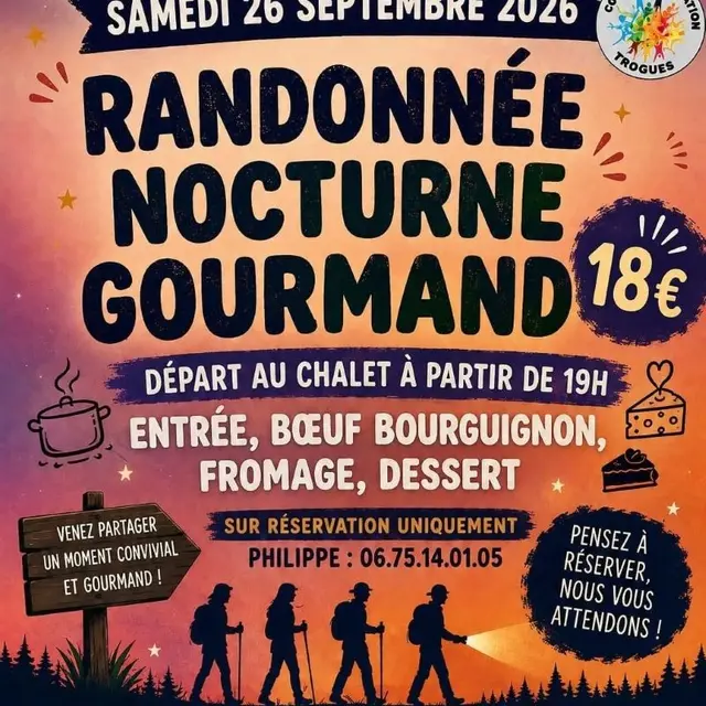 Affiche Randonnée Gourmande Trogues