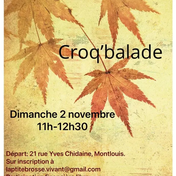 Croq'balade à Montlouis avec La P'tite Brosse