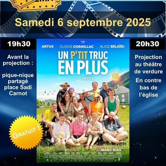 Cinéma de plein air à Vouvray