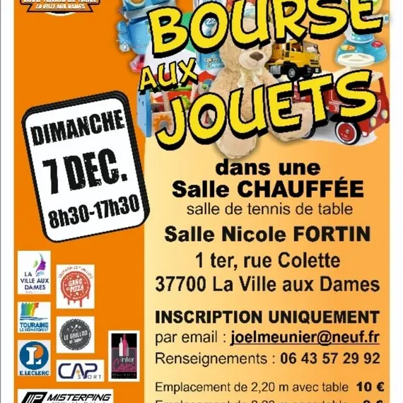 Bourse aux jouets à la Ville-aux-Dames