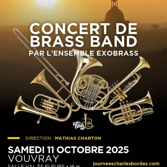 Concert de brass band Exobrass à Vouvray