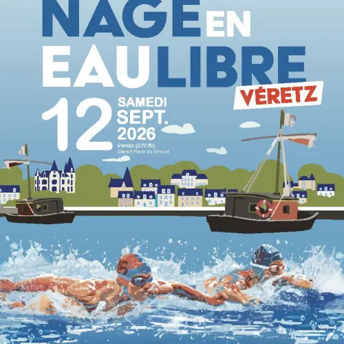 Nage en eau-libre à Véretz