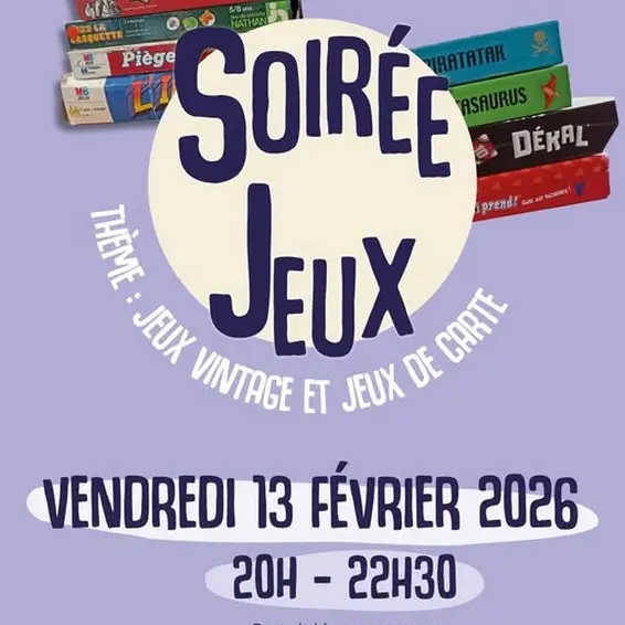 Soirée jeux Ludothèque de Larçay