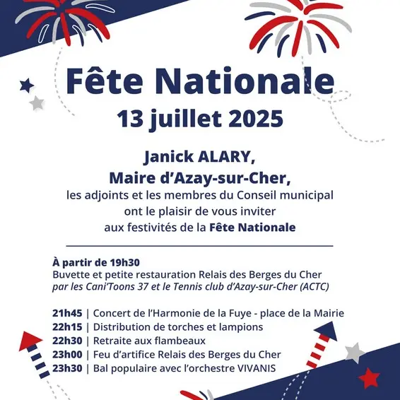 Fête Nationale à Azay-sur-Cher