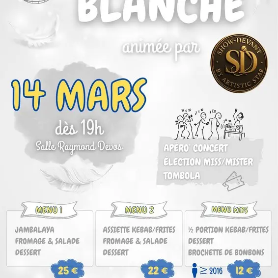 Soirée blanche du Monnaie Basket Club