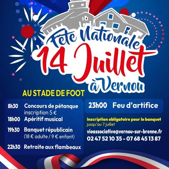 Fête nationale à Vernou-sur-Brenne